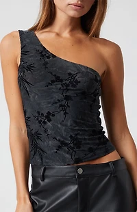 Third Charm Lizzie One Shoulder Top