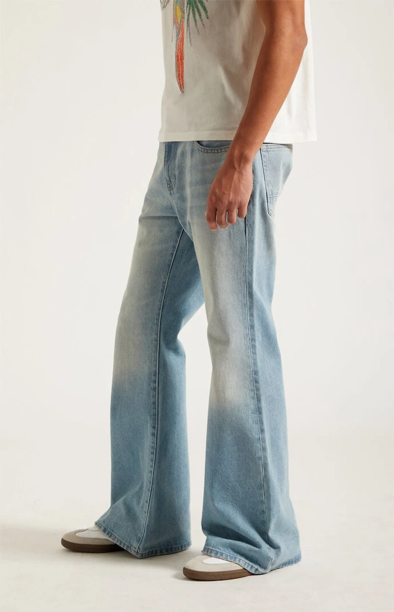 Pacsun Jordan Baggy Bootcut Jeans Medium Blue