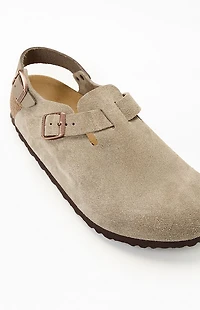 Birkenstock Tokio Suede Leather Clog Taupe