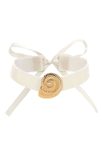 Ettika Nautilus Shell Velvet Choker
