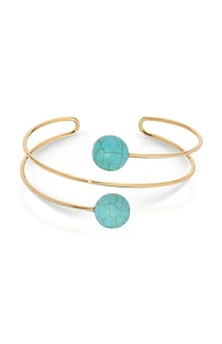 Ettika Summer Escape Turquoise Bead Wire Cuff