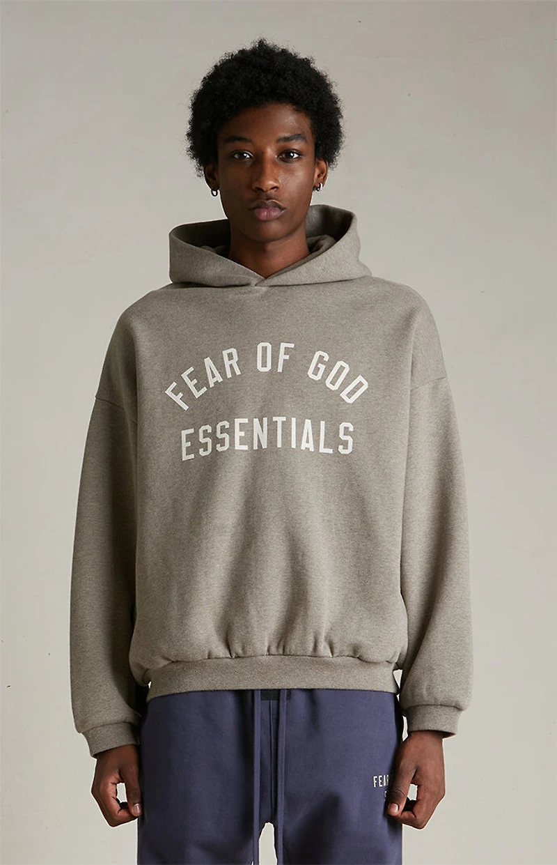 Fear of God ESSENTIALS Heather Grey Fleece Hoodie