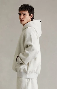 Fear of God ESSENTIALS Oatmeal Heather Signature Classic Hoodie