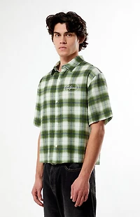 Pacsun Dirt Green Woven Camp Shirt