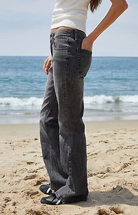 John Galt Stretch Black Brielle '90s Low Rise Bootcut Jeans