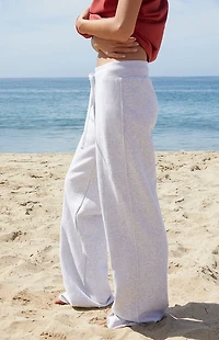 John Galt Light Gray Hilary Soft Flare Yoga Pants