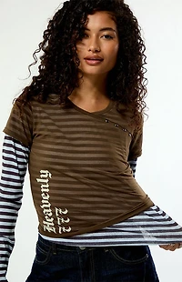 Daisy Street Heavenly Layered Long Sleeve Top