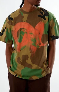 Pacsun Washed Camo Animal T-Shirt