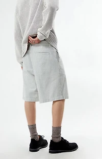 FIELD OF STUDY by Pacsun Striped Linen Baggy Shorts