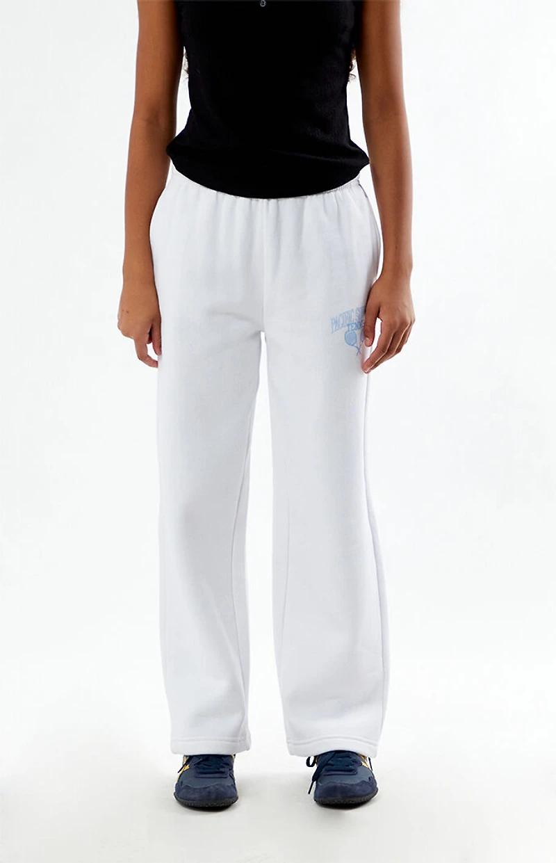 Pacsun Kids Tennis White Baggy Sweatpants
