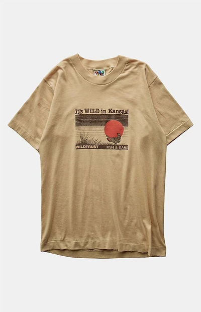 PS VINTAGE 80s It's Wild in Kansas Graphic T-Shirt