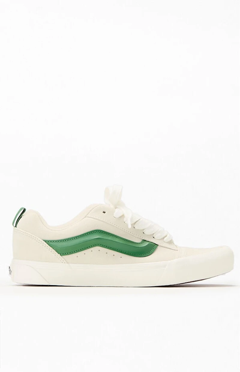 Vans Green & White Knu Skool Shoes