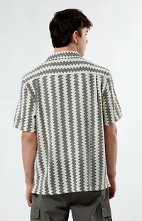 Pacsun Chevron Blocked Camp Shirt