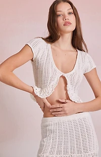 Beverly and Beck Elenah Crochet Top