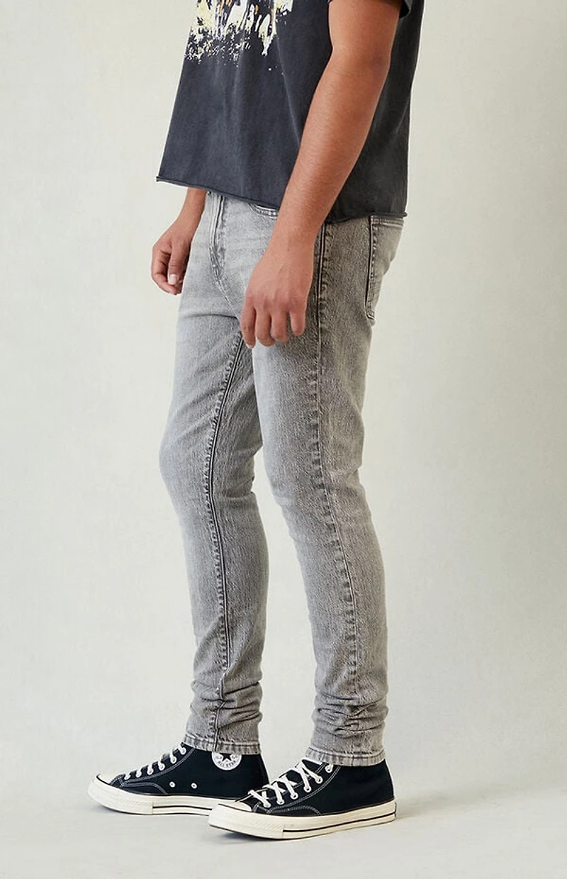 Pacsun Bryce Stacked Skinny Jeans Stretch Gray