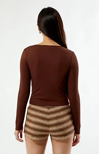 Your Favorite Striped Knit Micro Shorts