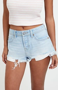 Pacsun Jamie Low Rise Jean Micro Shorts Light Blue