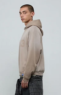 A.R.C. 1183 Khaki Vintage Wash Heavyweight Raglan Oversized Fleece Hoodie