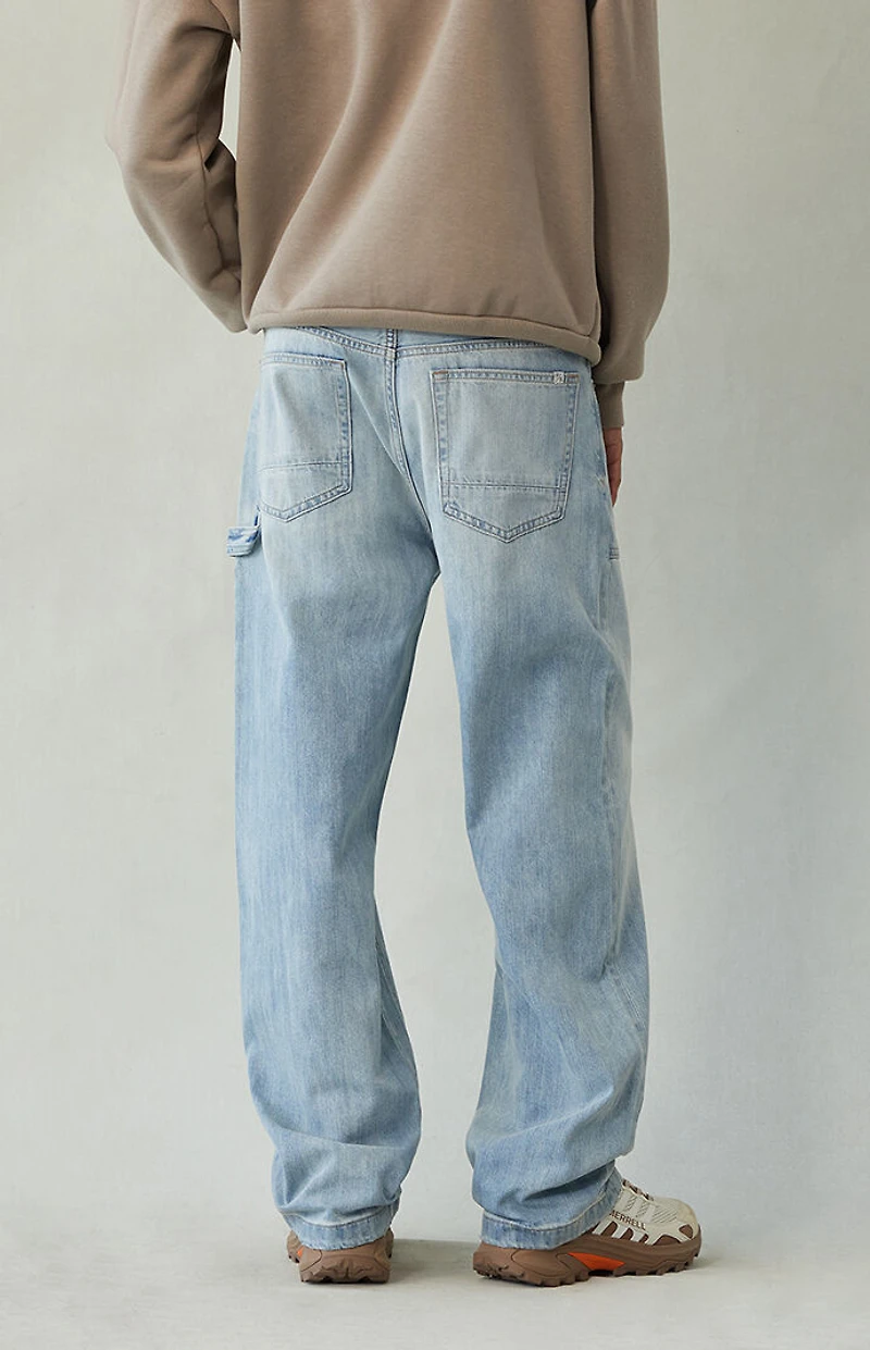 Pacsun Dylan Baggy Jeans Carpenter Light Blue