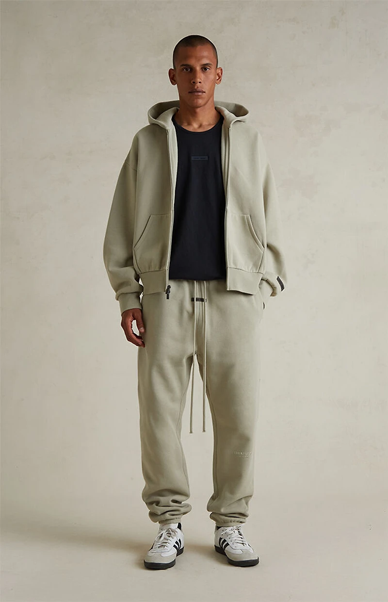 Fear of God ESSENTIALS Abbey Stone Classic Fleece Zip Up Hoodie