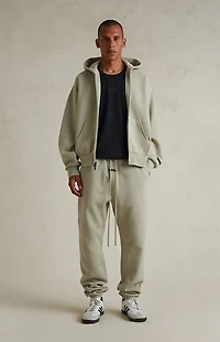 Fear of God ESSENTIALS Abbey Stone Classic Fleece Zip Up Hoodie