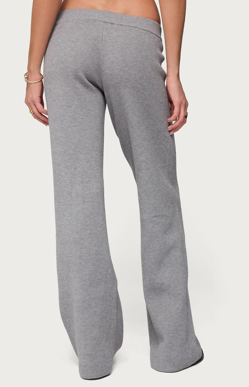 Edikted Lorie Wide Leg Knit Pants