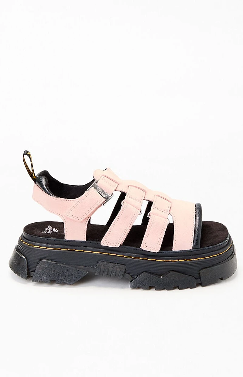 Dr Martens Women's Pink Mattison Kit 3 Strap Sandals