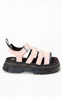 Dr Martens Women's Pink Mattison Kit 3 Strap Sandals