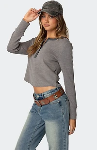 Edikted Ruth Henley Waffle Top