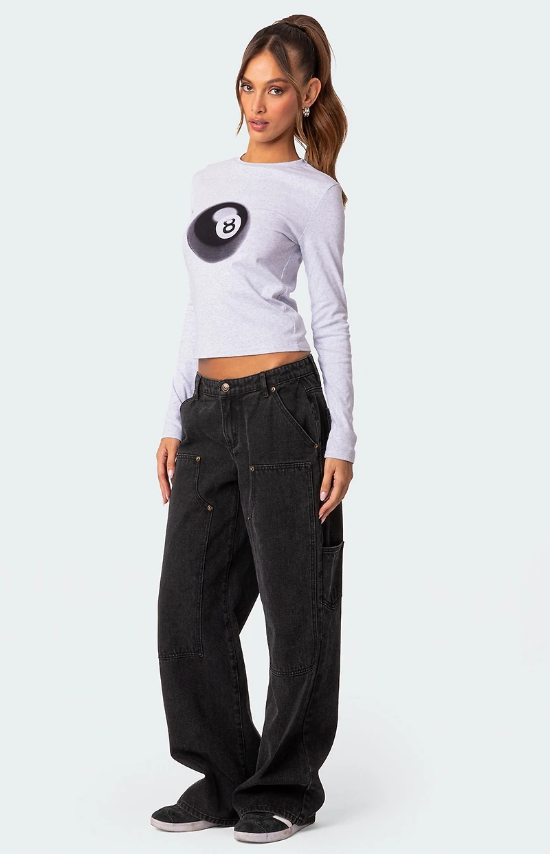 Edikted Magic 8 Long Sleeve T Shirt