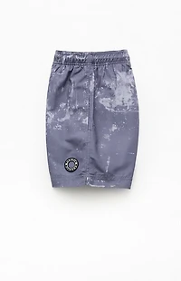 Pacsun Gray Oil Dye 4.5" Swim Trunks