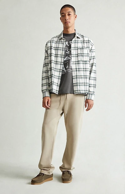 Pacsun Tan Straight Leg Sweatpants