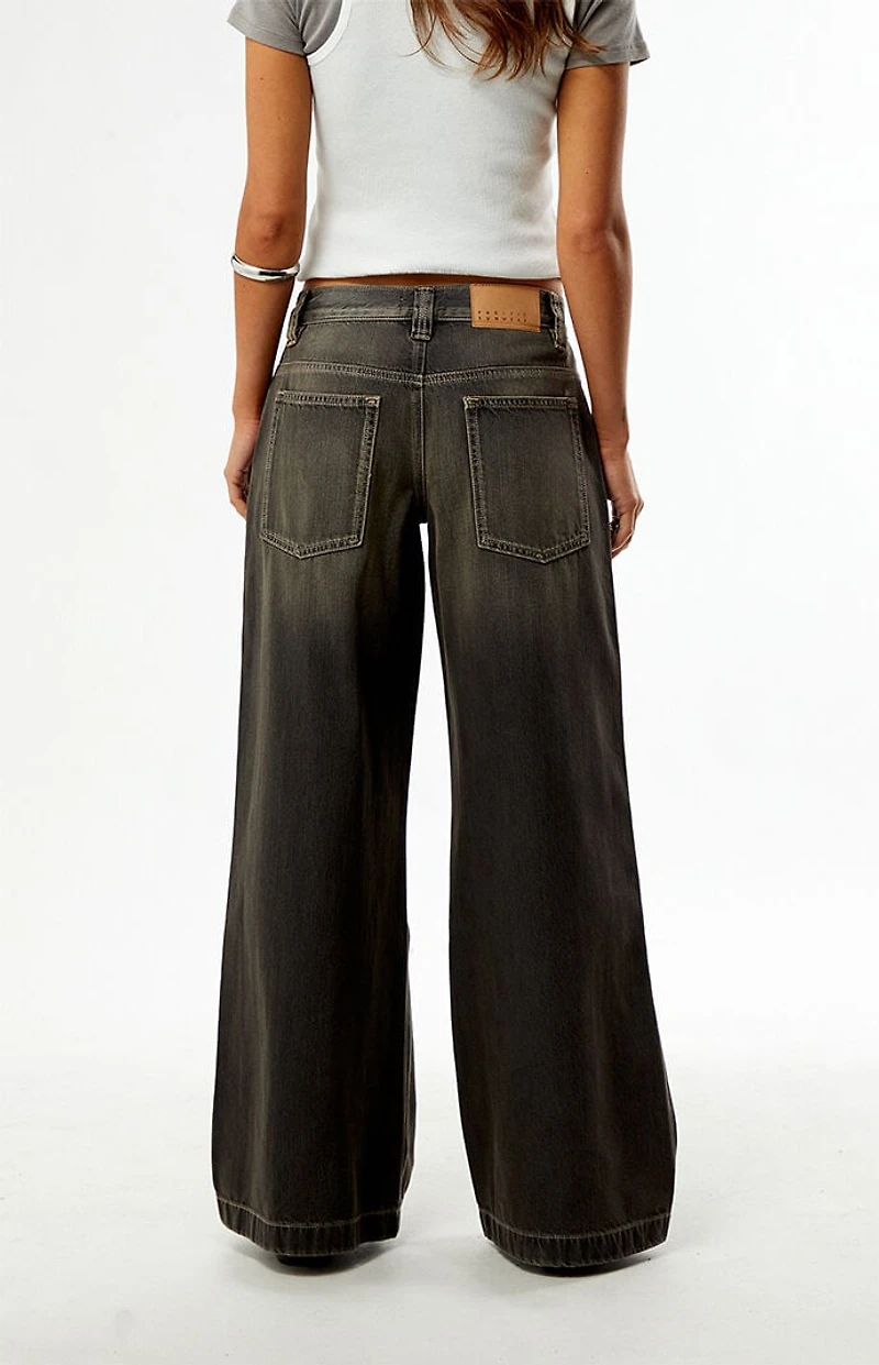 Pacsun Sloane Low Rise Ultra Baggy Jeans Brown