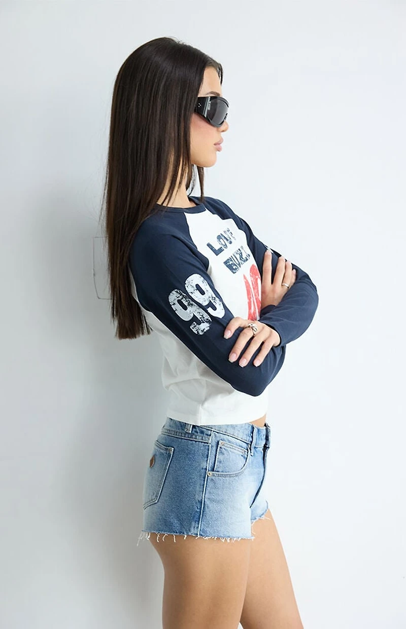 ABRAND Tamara Recycled 99 Low Rise Cutoff Jeans Shorts