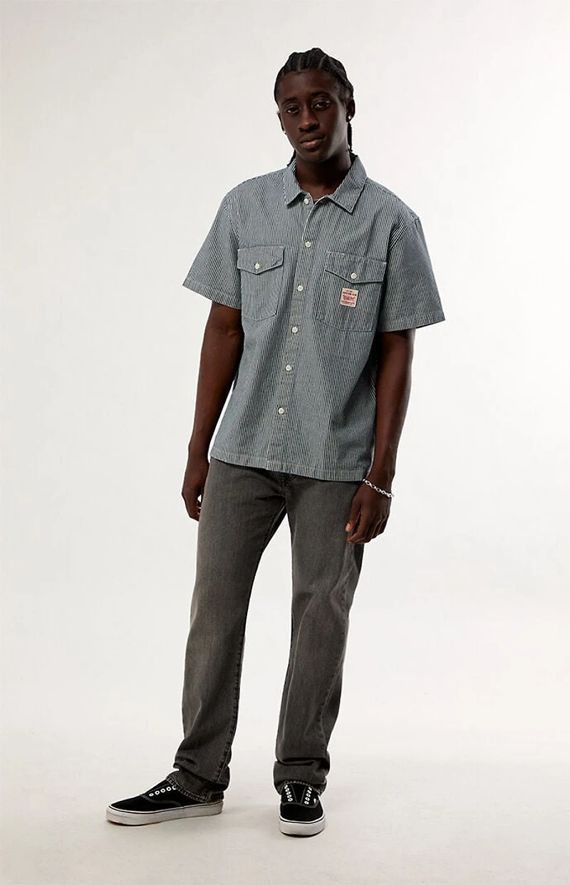 Levi's Striped Worker Short Sleeve Shirt