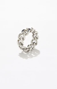 Pacsun Silver Cuban Ring