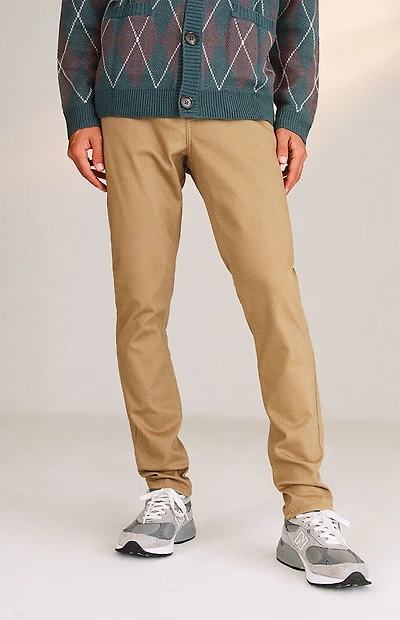 Pacsun Khaki Stacked Skinny Jeans