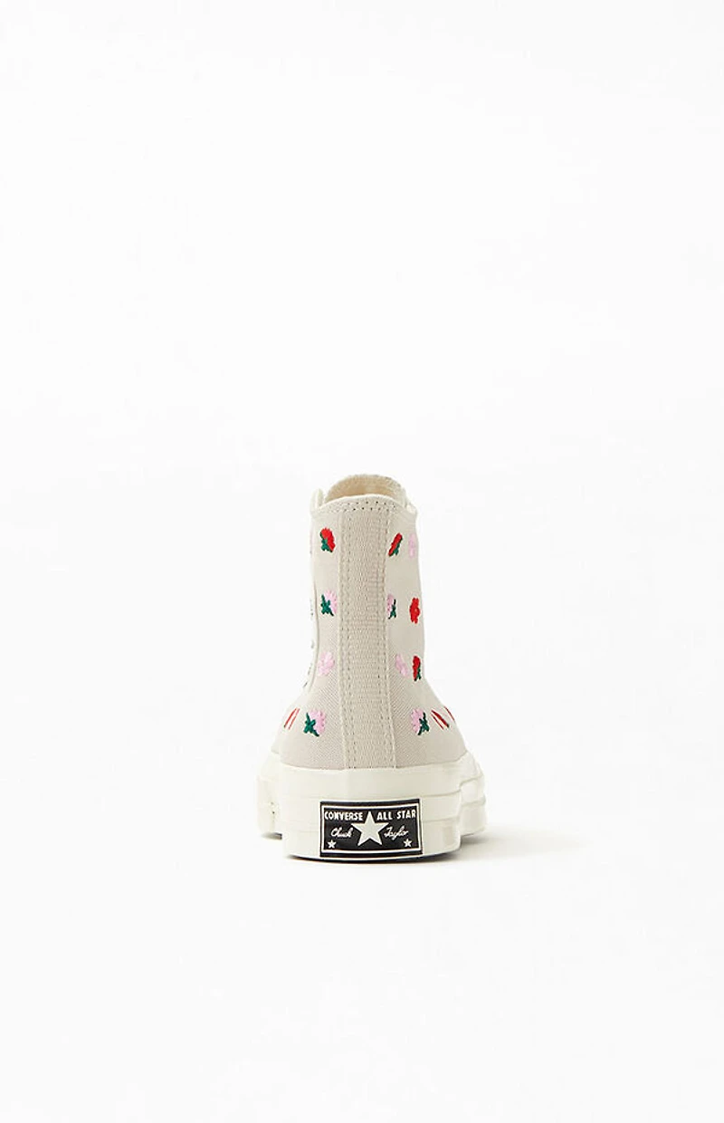 Converse Eco Chuck 70 Floral Embroidery High Top Sneakers