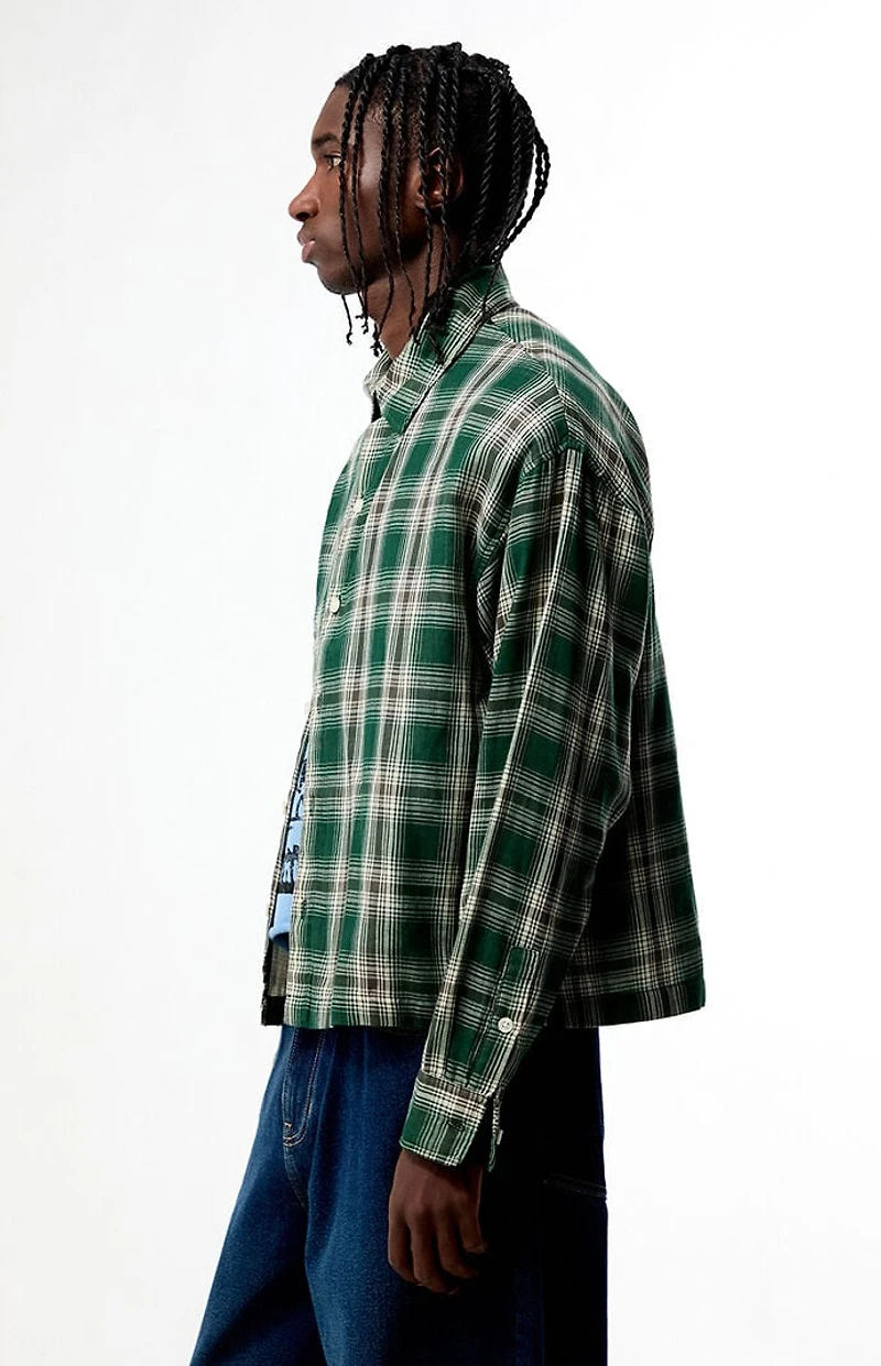 Pacsun Halo Plaid Long Sleeve Shirt