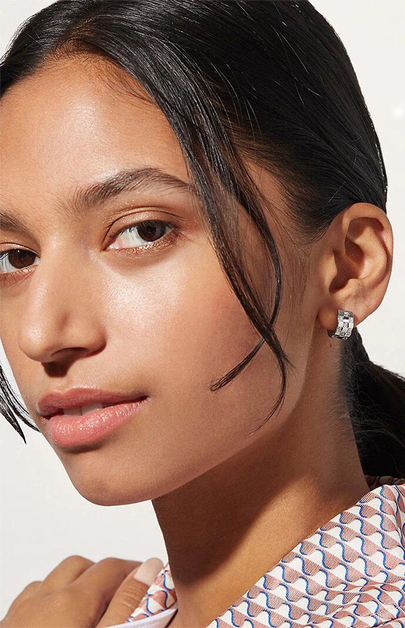 Ana Luisa Eden Silver Hoop Earrings