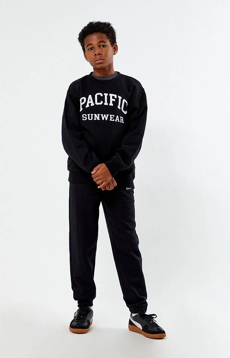 Pacsun Kids Black Pacific Sunwear Crew Neck Sweatshirt