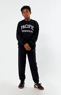 Pacsun Kids Black Pacific Sunwear Crew Neck Sweatshirt