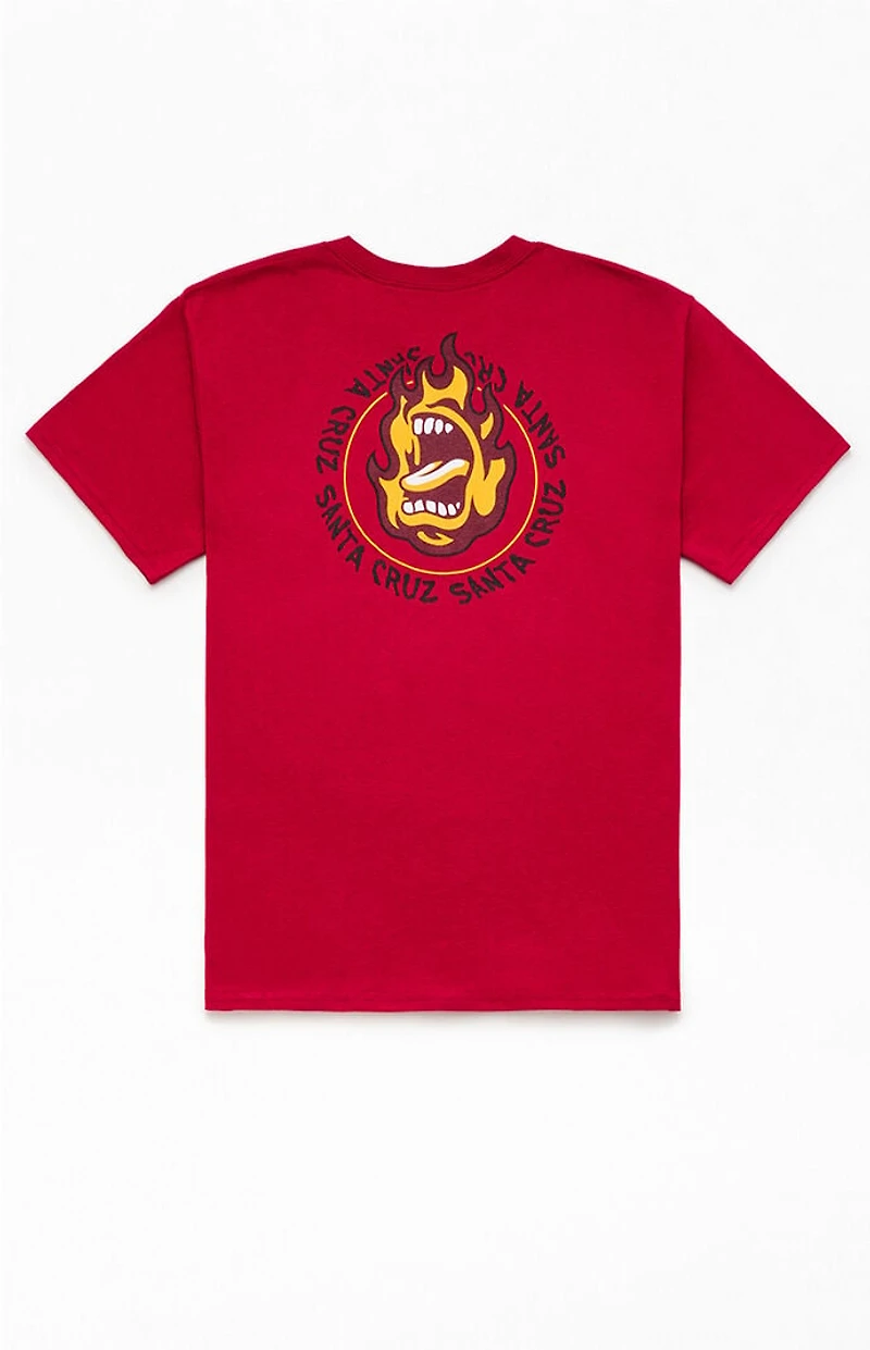 Santa Cruz Kids Ringed Screaming Flame T-Shirt