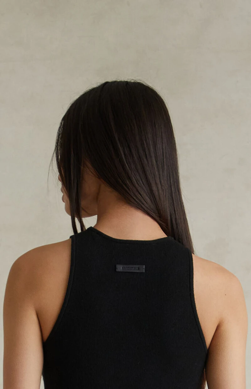 Fear of God ESSENTIALS Women's Jet Black Sport Knit Tank Top