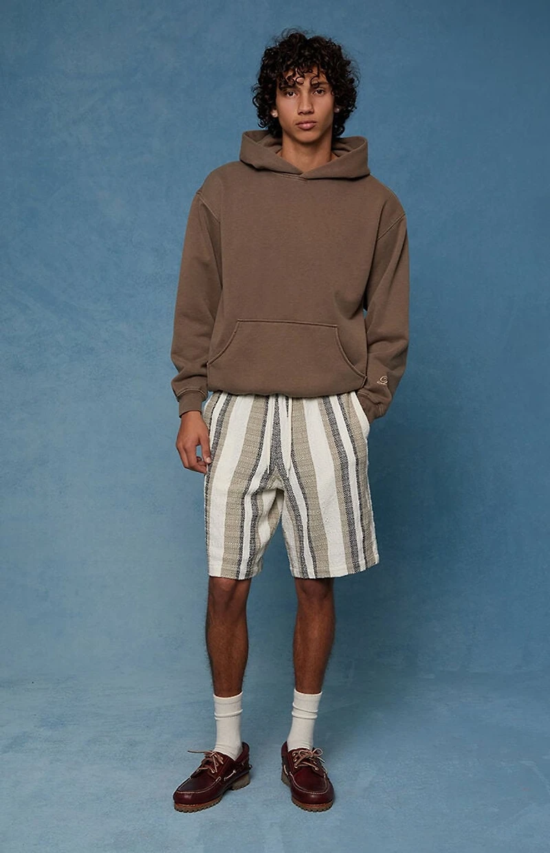 Pacsun Cream Striped Linen Shorts