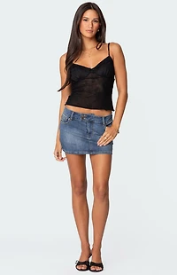 Edikted Angelina Sheer Lace Tank Top