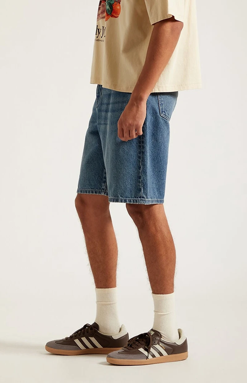 Pacsun Medium Blue Baggy Jean Shorts