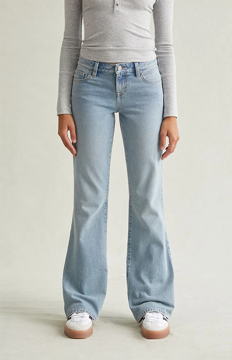 Pacsun Jade Low Rise Bootcut Jeans Light Blue