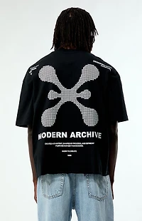 Pacsun Black Modern Archive Cropped Boxy T-Shirt