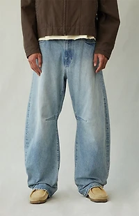 Pacsun Mason Baggy Barrel Jeans Light Indigo